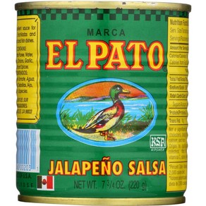 El Pato Jalapeno Salsa 7.75 oz. (3-Pack) by El Pato 엘 파토 할라페뇨 살사 7.75oz. (3팩) 엘 파토 제작, 219g, 3개