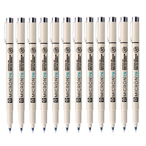 사쿠라 피그마 마이크론 피그먼트펜 1타(12자루), 1개, PN/~0.5mm(검정)