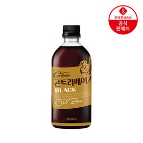 [본사직영] 롯데 칸타타 콘트라베이스 콜드브루 블랙 500ml x 12펫