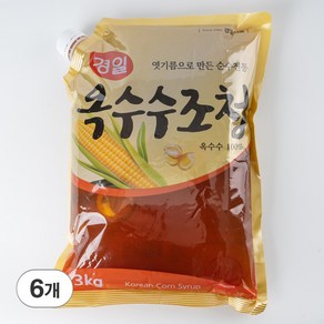 경일식품 옥수수 조청 물엿 황물엿, 6개, 3kg