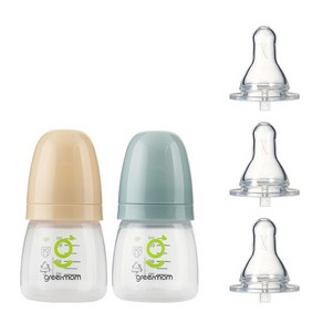 [슬림형세트] PP 베이직 젖병60ml2개 아이쏙3개, 3_PP 60ml 2개+아이쏙 M-3ea, 60ml, 1개