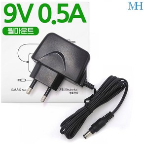 명호전자 9V 어댑터 DC 9V 0.5A 500MA 1A 2A 3A 아답터, MH01_9V 0.5A 벽걸이형