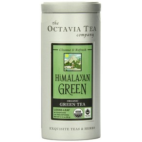 Octavia Tea Himalayan Green (Organic Fair Trade Cer 옥타비아 차 히말라야 그린(유기농 공정 무역 인증 녹차) 루스 티 2.12온스 주