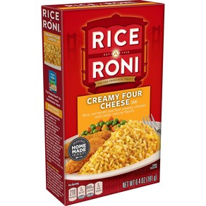 Rice a Roni Rice Mix Creamy Four Cheese 6.4 Oz 라이스 아 로니 라이스 믹스 크리미 포 치즈 6.4 온스