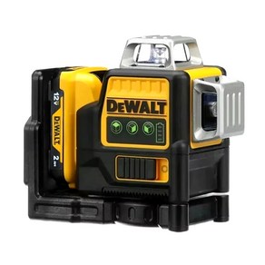 Dewalt DW089LG 레이저 레벨 수평 녹색광 레벨 야외 계량기 3 면 360 도 수직 12 라인, 1개