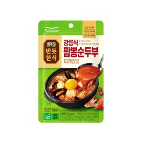 풀무원 반듯한식 강릉식 짬뽕순두부 찌개양념 소스, 1개, 140g