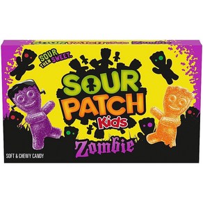 SOUR PATCH KIDS 좀비 오렌지 퍼플 부드럽고 쫄깃한 할로윈 캔디 99.2g3.5온스 143741, SOUR PATCH KIDS 좀비 오렌지 & 퍼플 부드, 99.2g, 1개