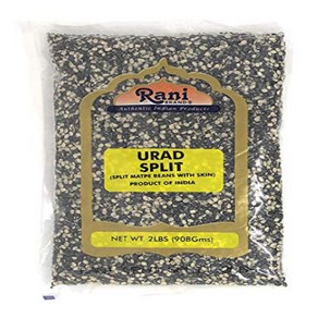 Rani Uid / Uad Split (Matpe beans split with ski Rani Uid / Uad Split(껍질로 쪼개진 Matpe 콩) 인도 렌틸콩 2l, 1개, 907.18g