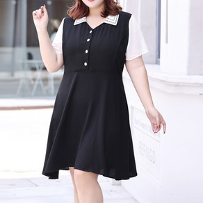 빅사이즈 블랙 여름 원피스 2XL 3XL 4XL 5XL 6XL 7XL