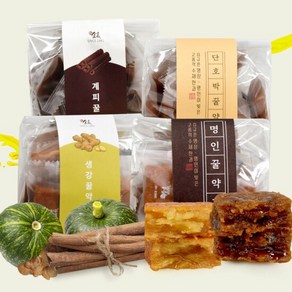 김규흔 한과 약과 4종세트 (꿀 단호박 생강 계피), 400g, 1개