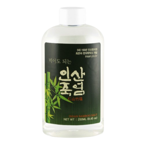 인산죽염 먹어도 되는 가글용 죽염 소금 죽염수 250ml