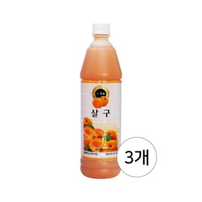 청솔 살구 음료베이스 835ml / 과일원액, 3개