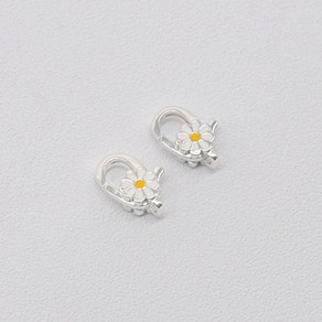 bellana 실버 925 은부자재 에폭 데이지 랍스터 고리 9x13mm 팔찌 목걸이만들기 마감장