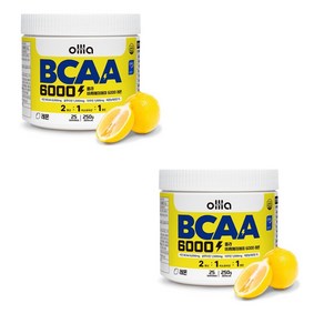 [1+1] 올라 BCAA 6000 맛있는 아미노산 보충제, 2개, 250g