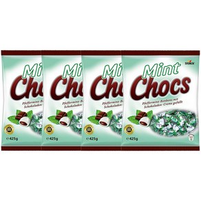 Stock Mint Chocs 초콜릿 크림 필링 민트 캔디 425g 4팩, 4개