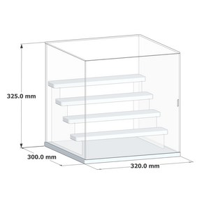 쟈오시 다층 대용량 아크릴 케이스 보관함 전시장 진열대, 1개, 5단 320