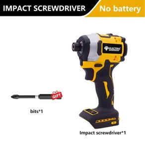 무선 임팩트 드라이버 도구 브러시리스 드릴 배터리 없음 20V Dewalt DCF850 205N.m, 1개, 01 No battey