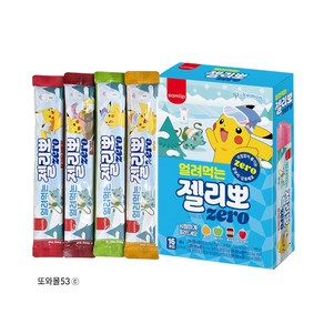 삼립 스틱 얼려먹는 젤리뽀 제로 포켓몬, 3개, 400g