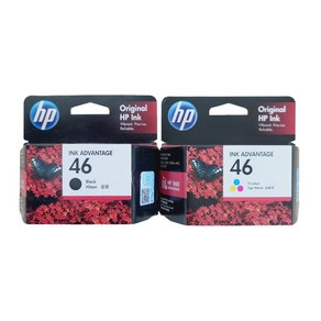 HP 46 CZ637AA CZ638AA 잉크 2020hc 2520hc HP2529 HP4729, 4색세트, 1개