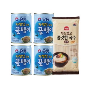 유동 자연산 골뱅이 300g 4개+소면900g, 1개