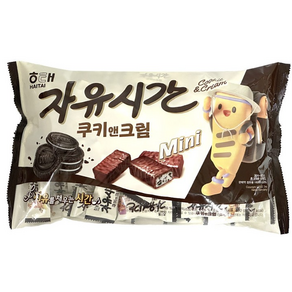 해태 자유시간 미니 쿠키앤크림, 400g, 2개