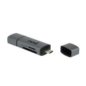 넥시 NX1479 USB3.0 A타입 C타입 카드리더기 NX-U130CRS 5Gbps속도 SD MicoSD(TF) 메모리 동시지원 OTG지원, 1개