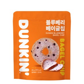 DUNKIN 던킨 블루베리 베이글칩 60g 4개