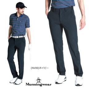 먼싱웨어 Munsingwear 웨이스트 프리 골프 바지 스트라이프 팬츠