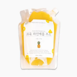 느루 파인애플주스 과육100% / 아이스박스포함, 1개, 1kg