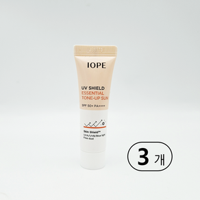 아이오페 유브이쉴드 에센셜 톤업 선크림 SPF50+ PA++++, 10ml, 3개