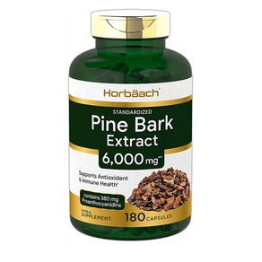 Hobaach 소나무껍질 추출물 6000mg 180캡슐, 1개, 180정