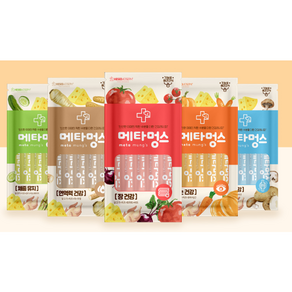 메타멍스 강아지 기능성 건강츄르 15g x 5P 관절/눈/장/면역/체중관리 5종 5개 묶음, 콤보5종