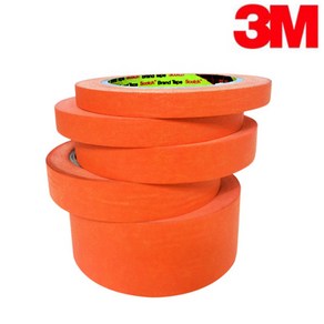 3M 마스킹테이프 주황색 15mm x 40M, 1개