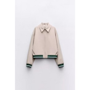 ZARA 여성점퍼 데일리룩 폴로 자켓 더블 레이어 스커트