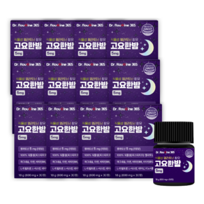 닥터루틴365 식물성 멜라토닌 고요한밤 5mg, 12개, 30정