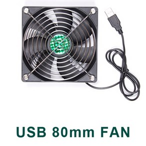 USB FAN 80mm 120mm 140mm, 1개