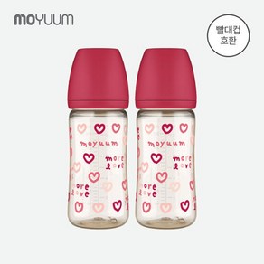 [모윰] PPSU 노꼭지 올인원 젖병 270ml 2팩 - 모어러브 에디션