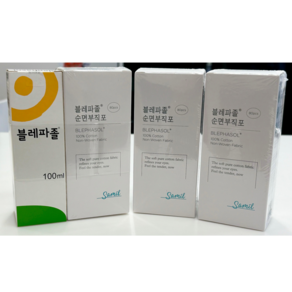 블레파졸 1세트(블레파졸 100ml+ 순면부직포80매) + 부직포 추가