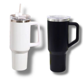[샵딜] 고용량 1.18 L 스테인레스 진공 텀블러 + 컵마우스 + 빨대, 1개, 1.18L, 화이트