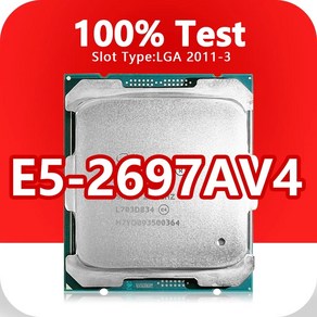 CPU 교체 호환 Xeon E52697AV4 프로세서 LGA20113 X99 마더보드 E5 2697AV4 용 14nm 16 코어 32 스레드 26GHz 40MB 145W