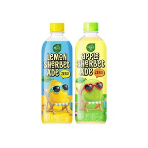 자연은 애플셔벗에이드 제로 500ml 12개 + 레몬셔벗에이드 제로 500ml 12개