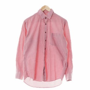 아쿠아스큐텀 4018 aquascutum 레드 잔체크 면 긴팔셔츠 [95]