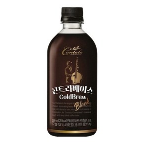 칸타타 콘트라베이스 콜드브루 블랙 500mlx6펫, 500ml, 6개