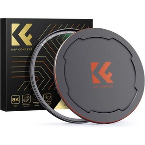 K F 컨셉 77mm 마그네틱 MC UV 렌즈 보호 필터 + 28개 다층 코팅이 가능한 캡 카메라 렌즈용 방수/스크래치 방지 초슬림 나노 X 시리즈, 55mm, 1개