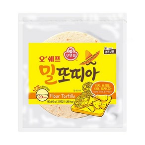 오뚜기 오쉐프 밀또띠아 8호(12장) 480g 10봉지, 12개