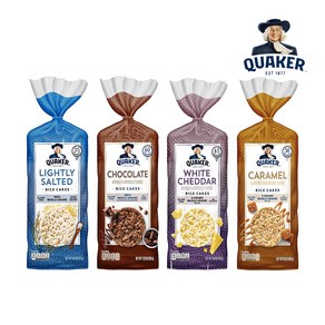 퀘이커 라이스 케이크 4종 택1 / Quake Gluten-Fee Lightly Salted Rice Cakes 4.47oz, 저염 라이스 케이크, 1개