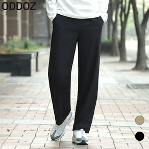 ODDOZ 수퍼스판 와이드핏 밴딩 슬랙스 긴바지 Model No_OD112