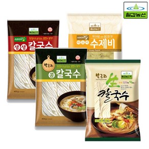 칠갑 생생 복조리 칼국수 콩칼국수 아소미수제비, 400g, 9개