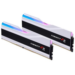 G.Skill Tident Z5 RGB 시리즈 (Intel XMP) 64GB (2 x 32GB) SDRAM DDR5 6400 CL32 1.40V 듀얼 채널 데스크탑 메모리 메탈릭, 2개