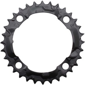 시마노 SHIMANO 스파이크 부착 체인링 블랙 Y1KN, 스파이크 체인링 - 32t, 1개